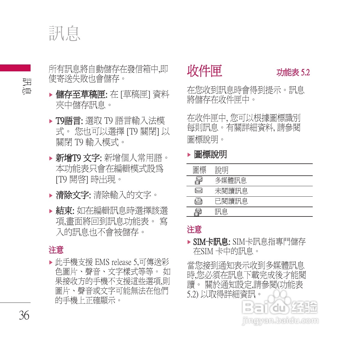 LG KP200手机使用说明书:[4]