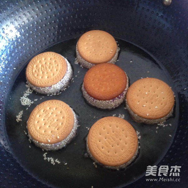 紫薯夹心饼的做法