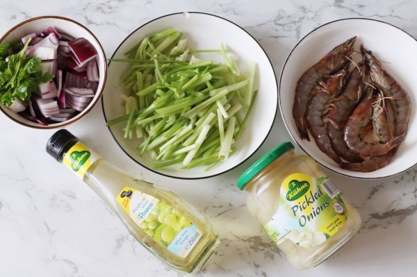 清爽低脂凉拌菜之凉拌虾仁芹菜