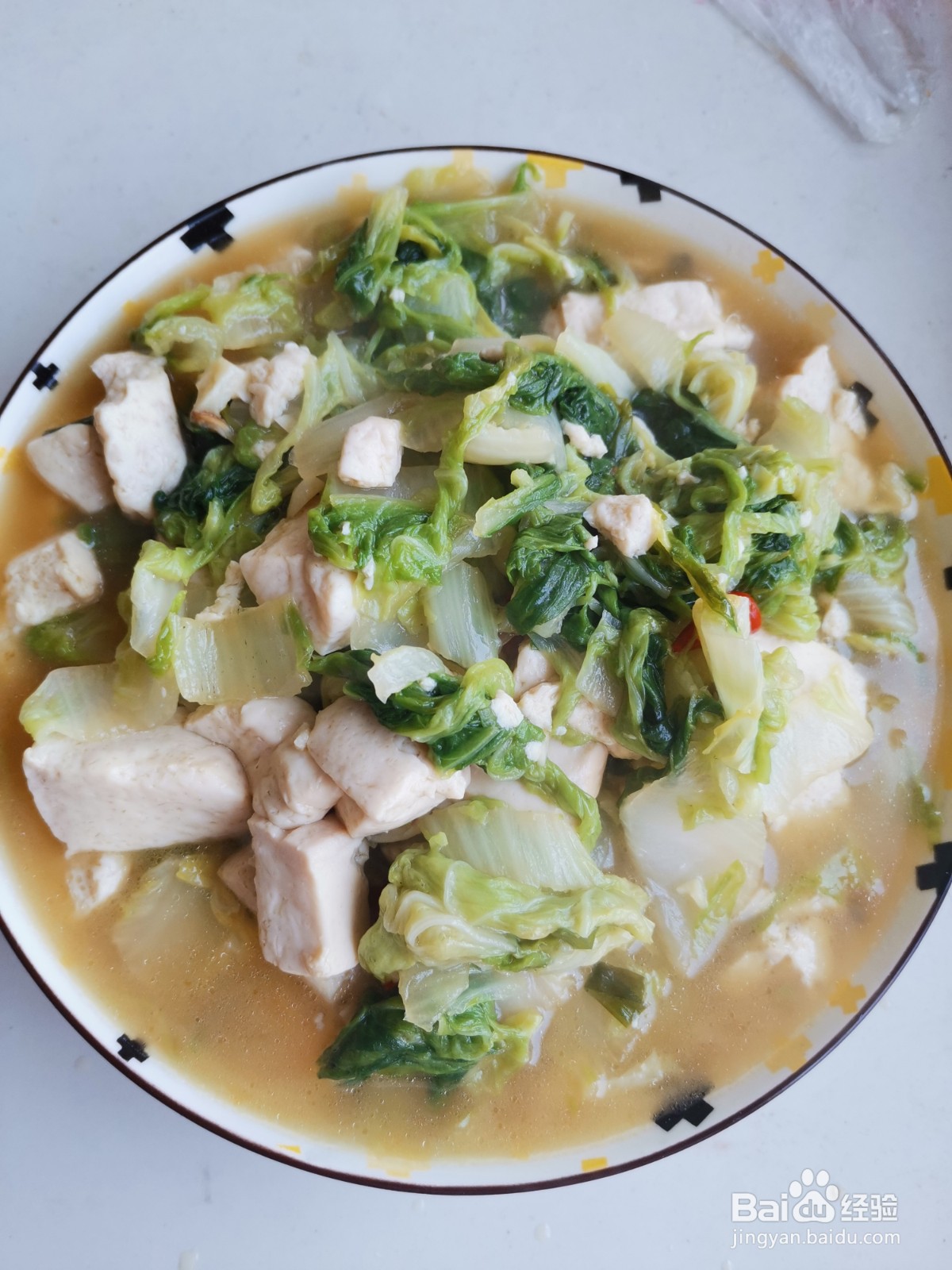 #初冬怎么吃#小白菜炖豆腐的做法