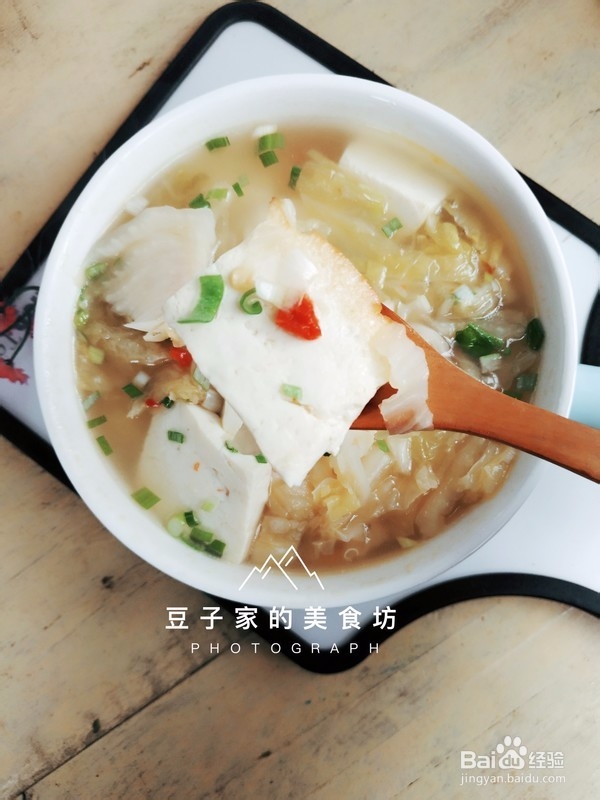 快手辣白菜豆腐汤
