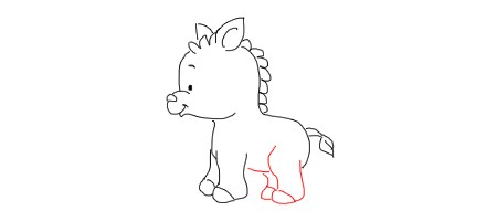 卡通斑马怎么画