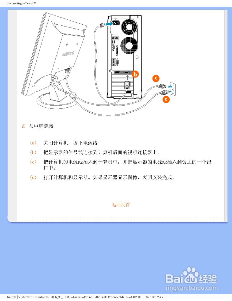 飞利浦170S6FB/93液晶显示器使用说明书:[7]