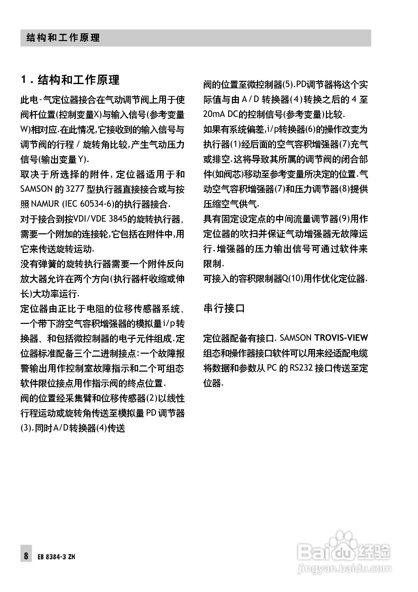 Samson 3730型阀门定位器中文安装维修手册:[1]