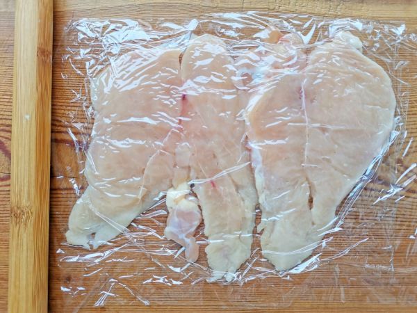 鸡肉培根苹果卷