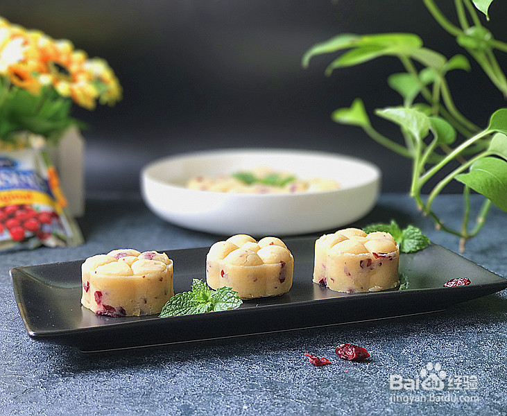 蔓越莓绿豆糕的做法