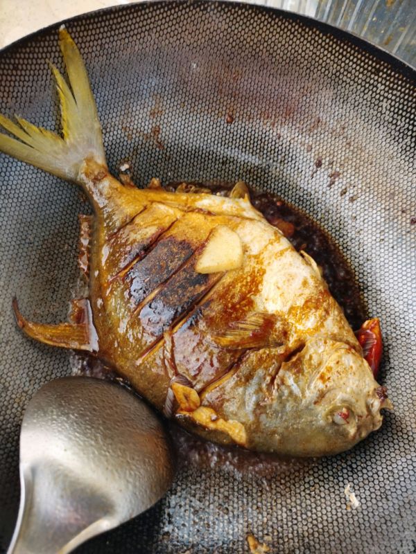 金鲳鱼炖豆腐粉条