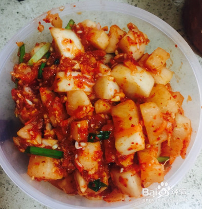 韩国萝卜泡菜的做法(具体步骤）