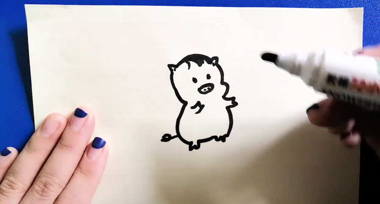 简笔小猪怎样画