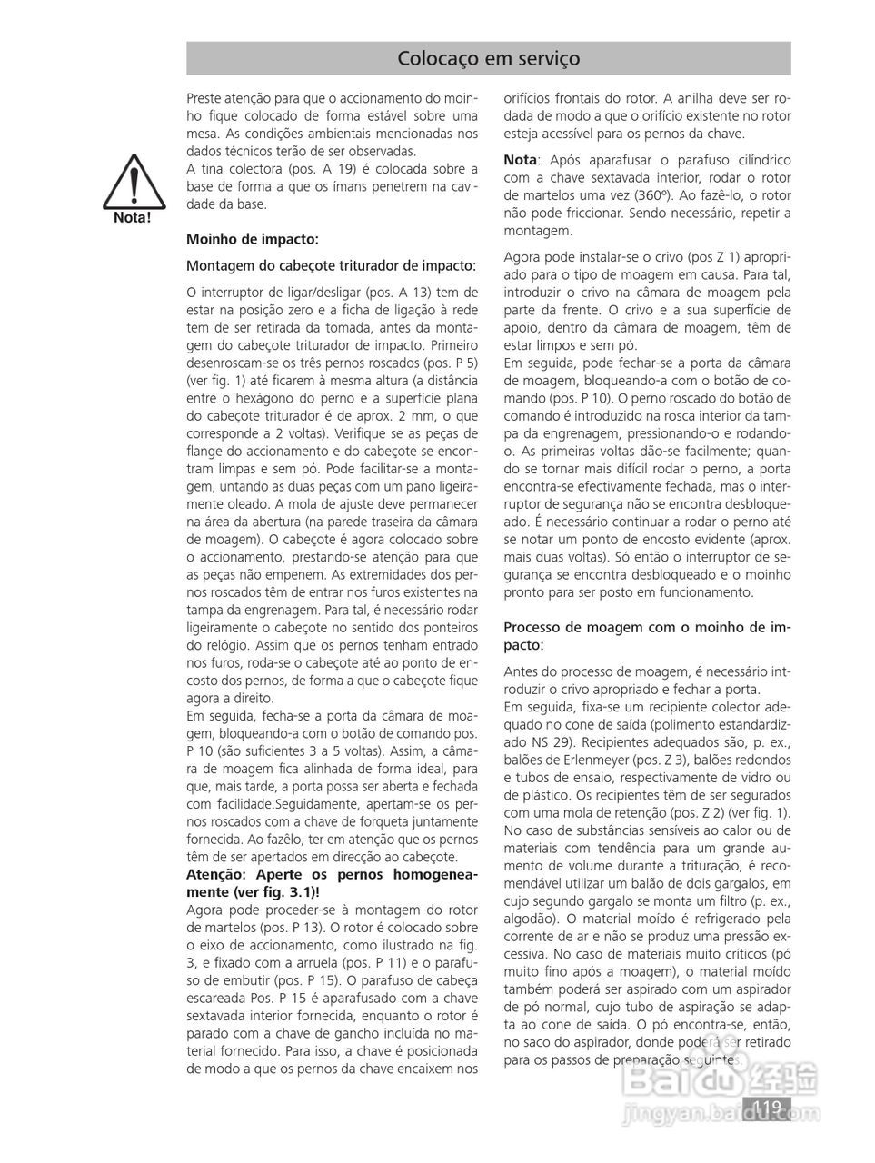 IKA MF10精细研磨机使用说明书:[12]