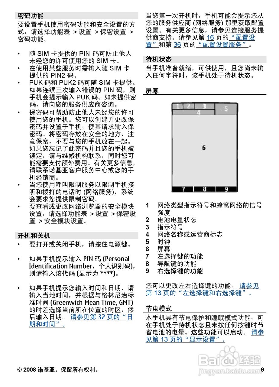 诺基亚6600S手机使用说明书:[1]