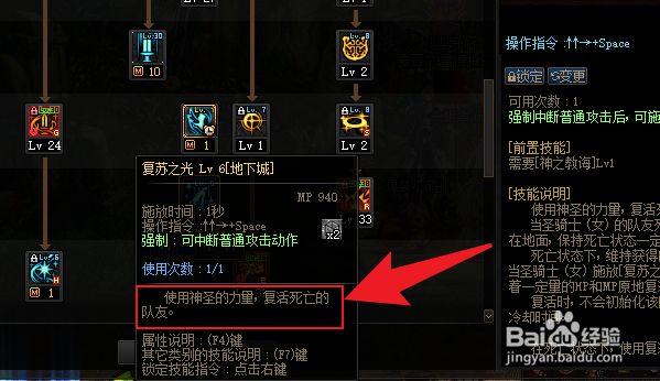 dnf奶妈可以复活队友的技能叫什么