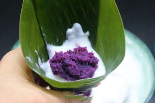 紫薯水晶粽的做法