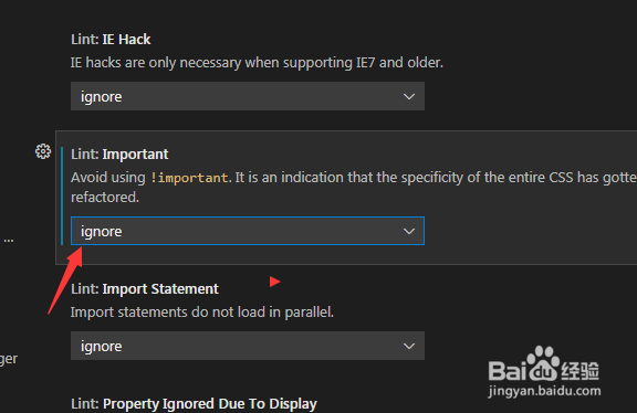 Visual Studio Code怎么设置有重大影响为忽略