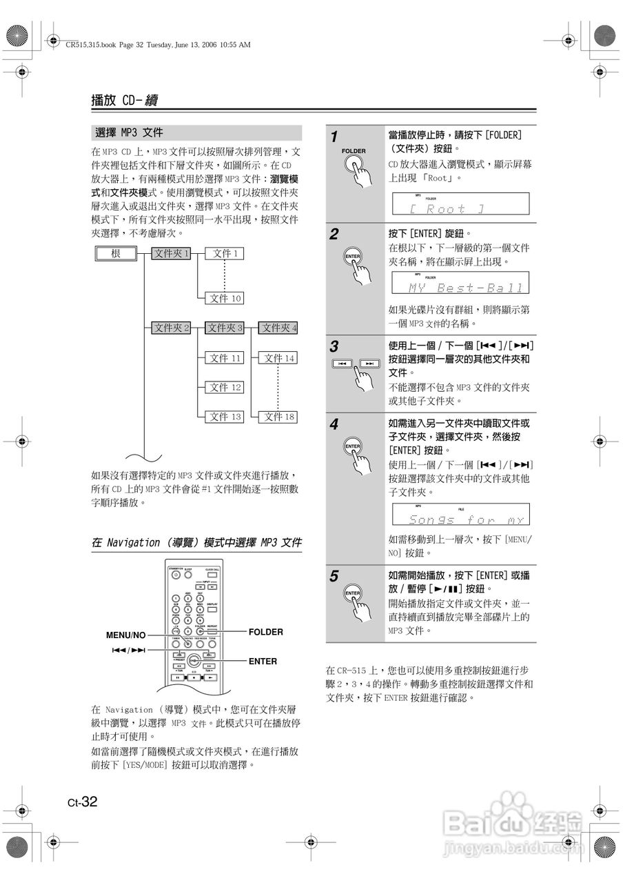 ONKYO CD放大器CR-515\CR-315使用手册:[4]