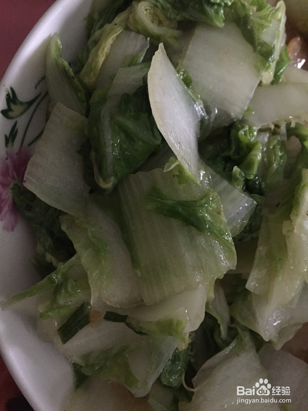 家常菜系清炒黄白菜
