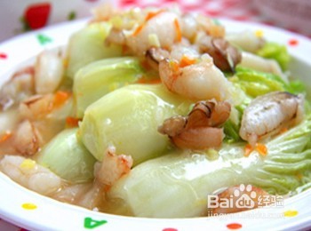 手把手教你做蟹黄大白菜