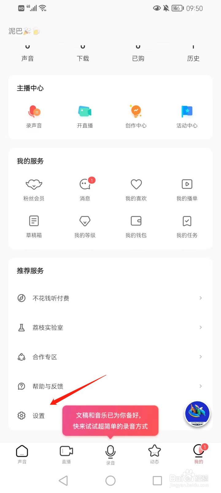 荔枝软件如何打开免打扰模式