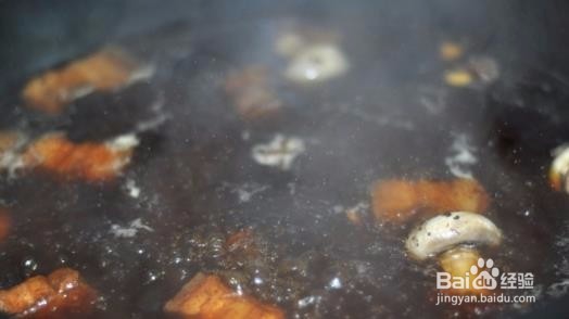 豆参烧肉的做法