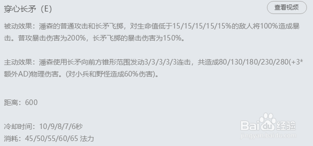 战争之王-潘森 介绍解析。