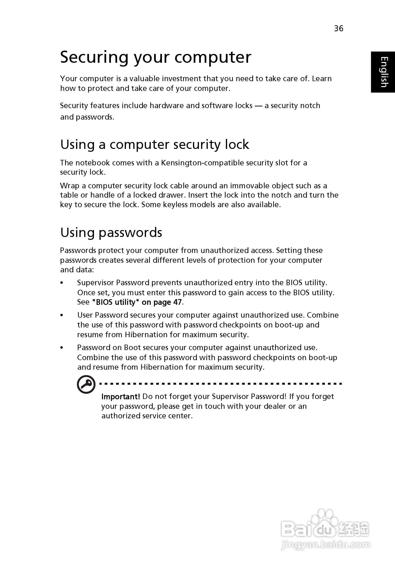 ACER宏基Aspire 5951G笔记本说明书:[6]