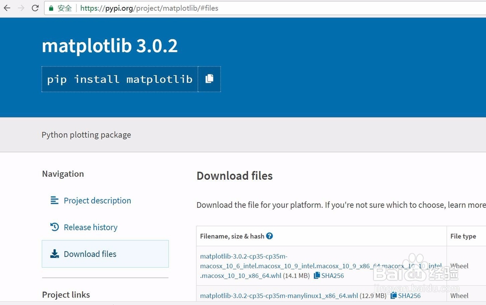如何安装python的matplotlib模块