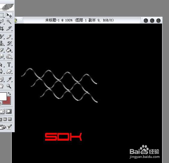 PS简单几步做铁丝网图文教程