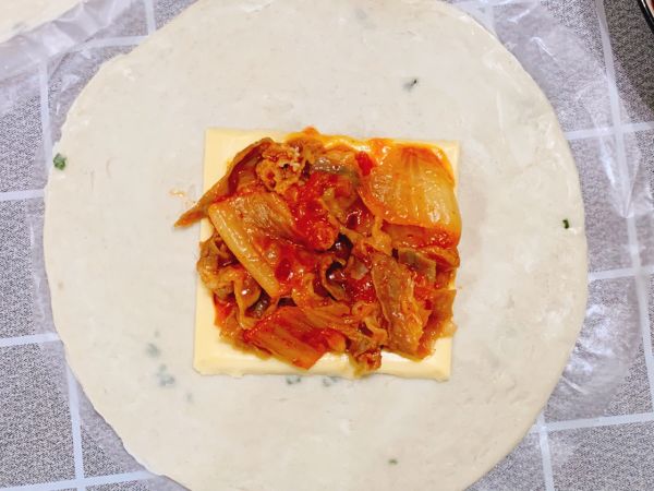 芝士肥牛泡菜饼