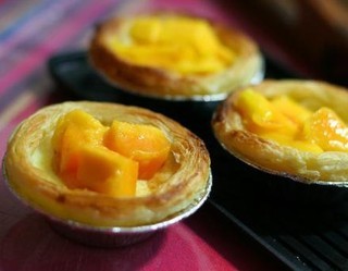 烤箱烤芒果蛋挞