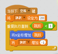 scratch如何制作逼真跳跃