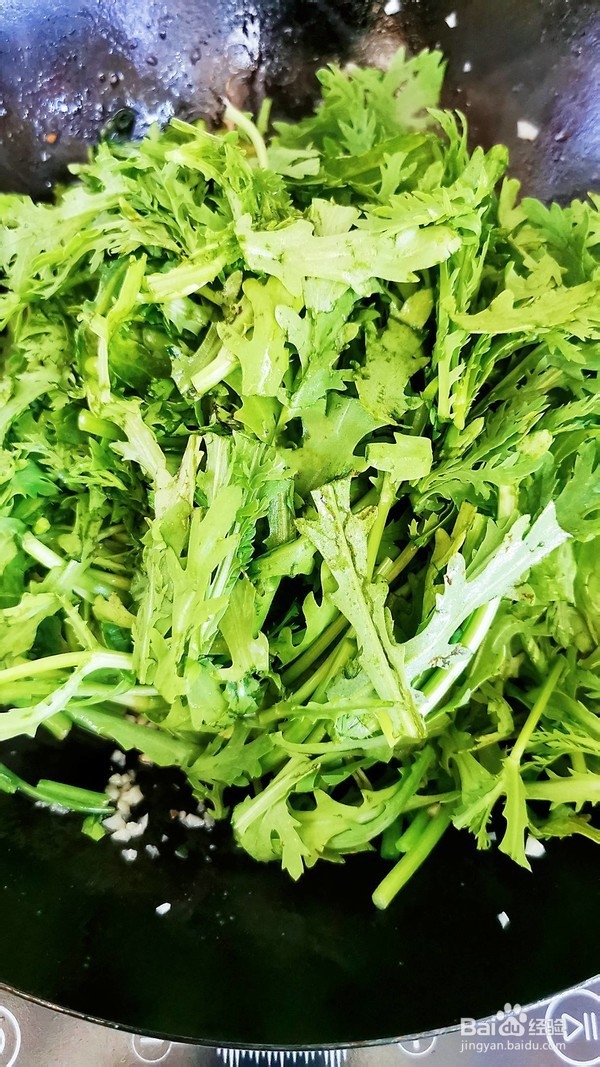 蒜蓉茼蒿的做法
