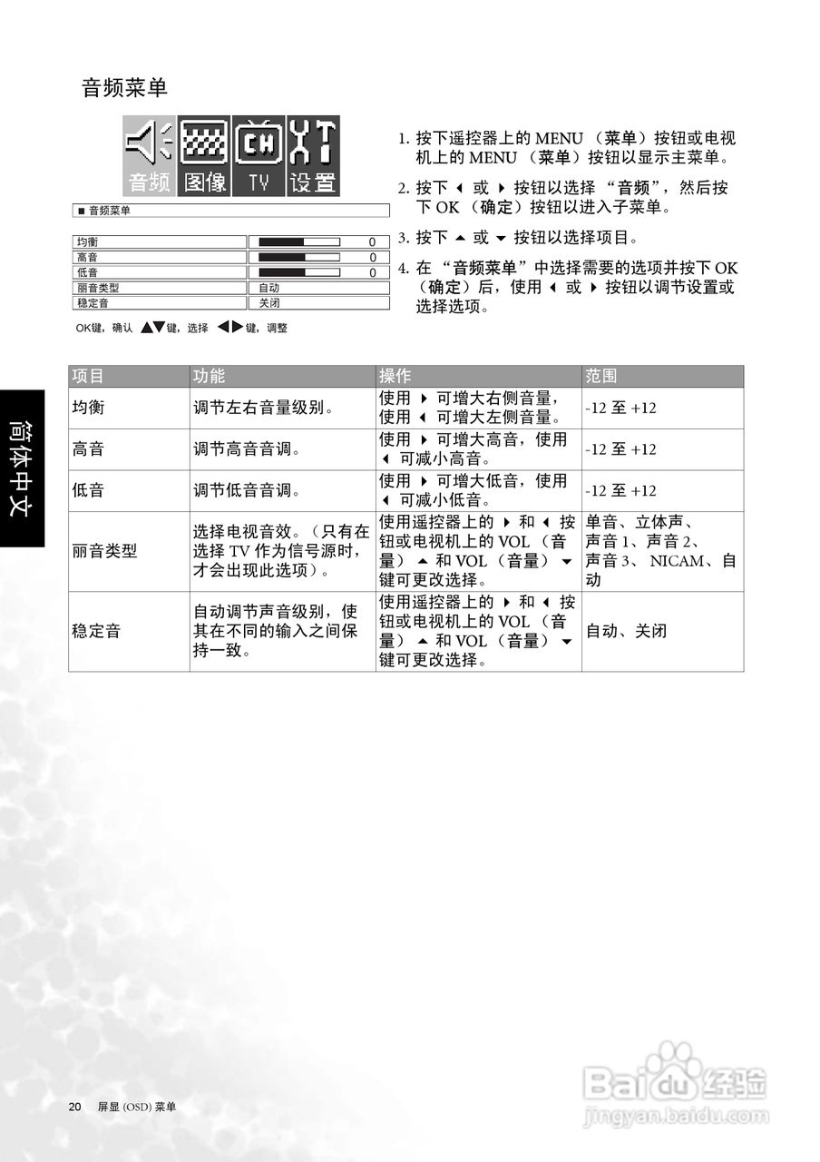 明基DV2050液晶彩电使用说明书:[3]