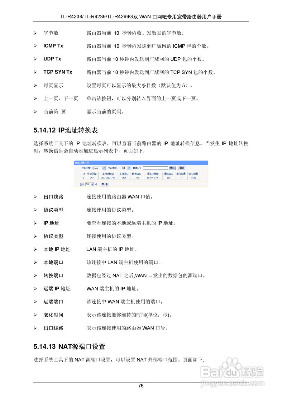 普联TP-LINK TL-R4299G路由器使用说明书:[9]