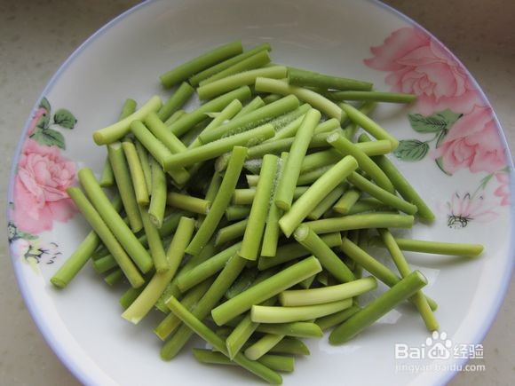 香干蒜薹炒肉丝的做法