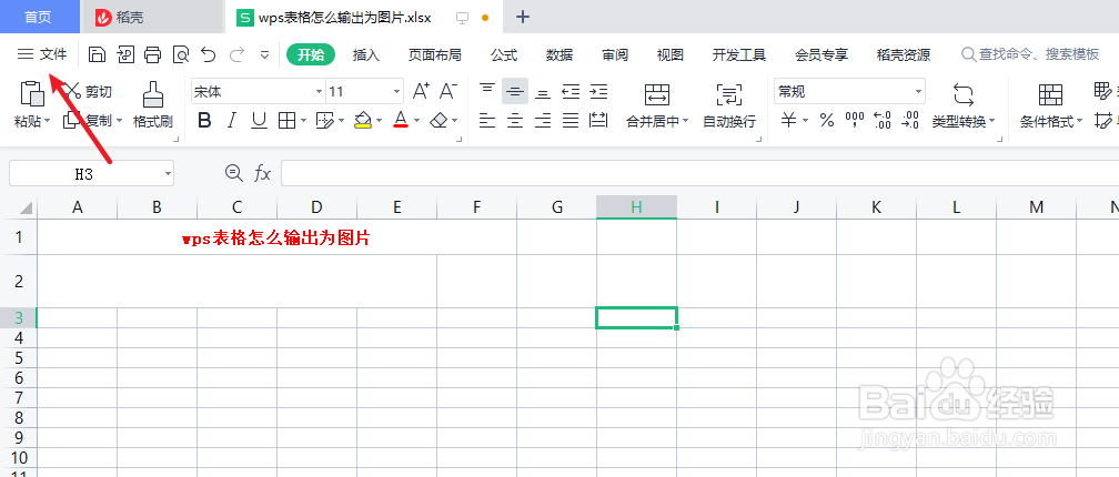 wps表格怎么输出为图片