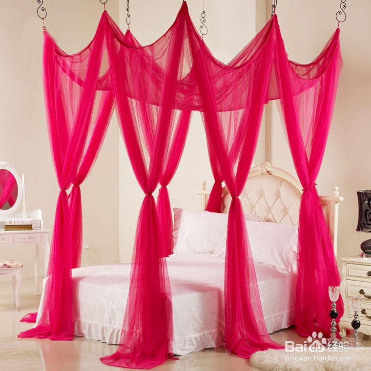 蚊帐_巧用蚊帐_1秒变超浪漫卧室