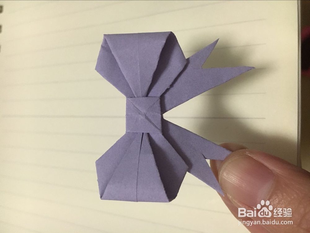 蝴蝶结的手工折纸方法