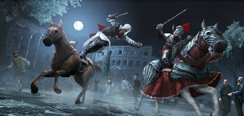 《刺客信条：兄弟会》爬梵蒂冈旗杆的图文攻略