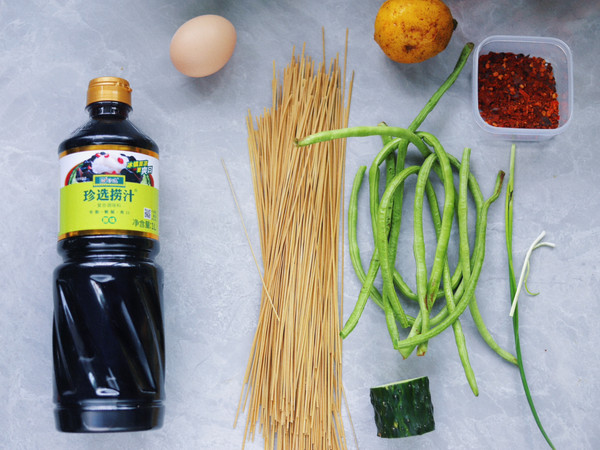 无油捞汁冷荞麦面