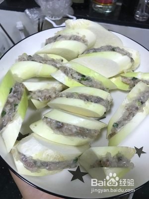养生食补鲮鱼肉酿茭白的做法