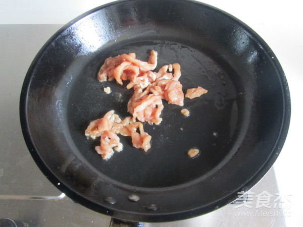 虫草花花生芽炒肉丝