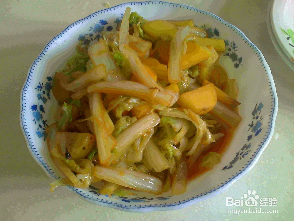 #美食#老年人怎样用大白菜段焖小土豆块