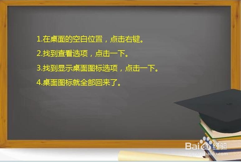 笔记本电脑找不到桌面图标怎么办?