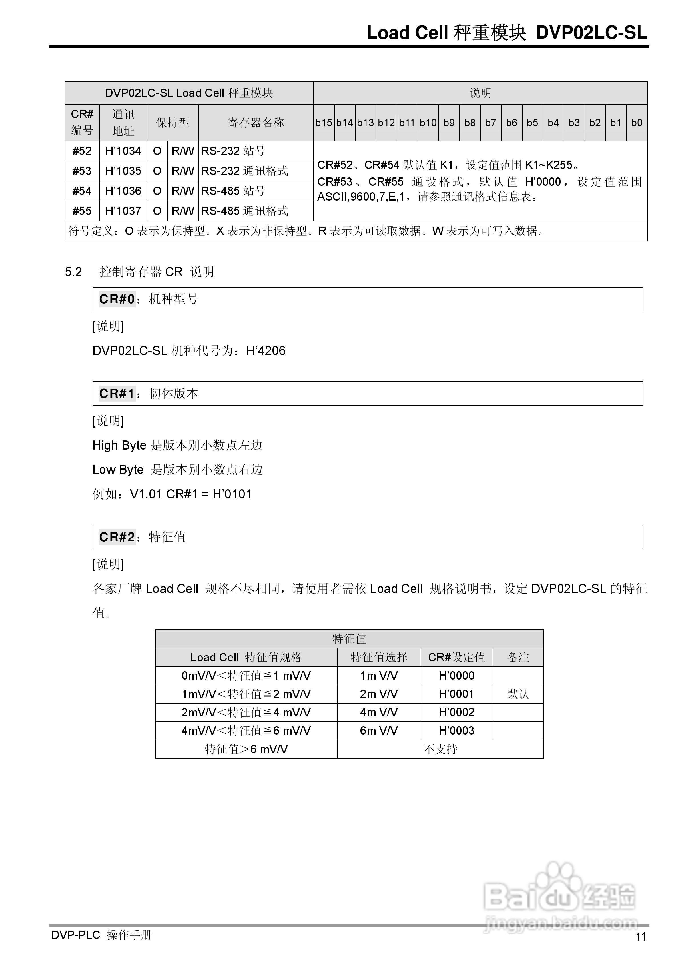 台达DVP02LC-SL Load Cell秤重模組操作手冊:[2]