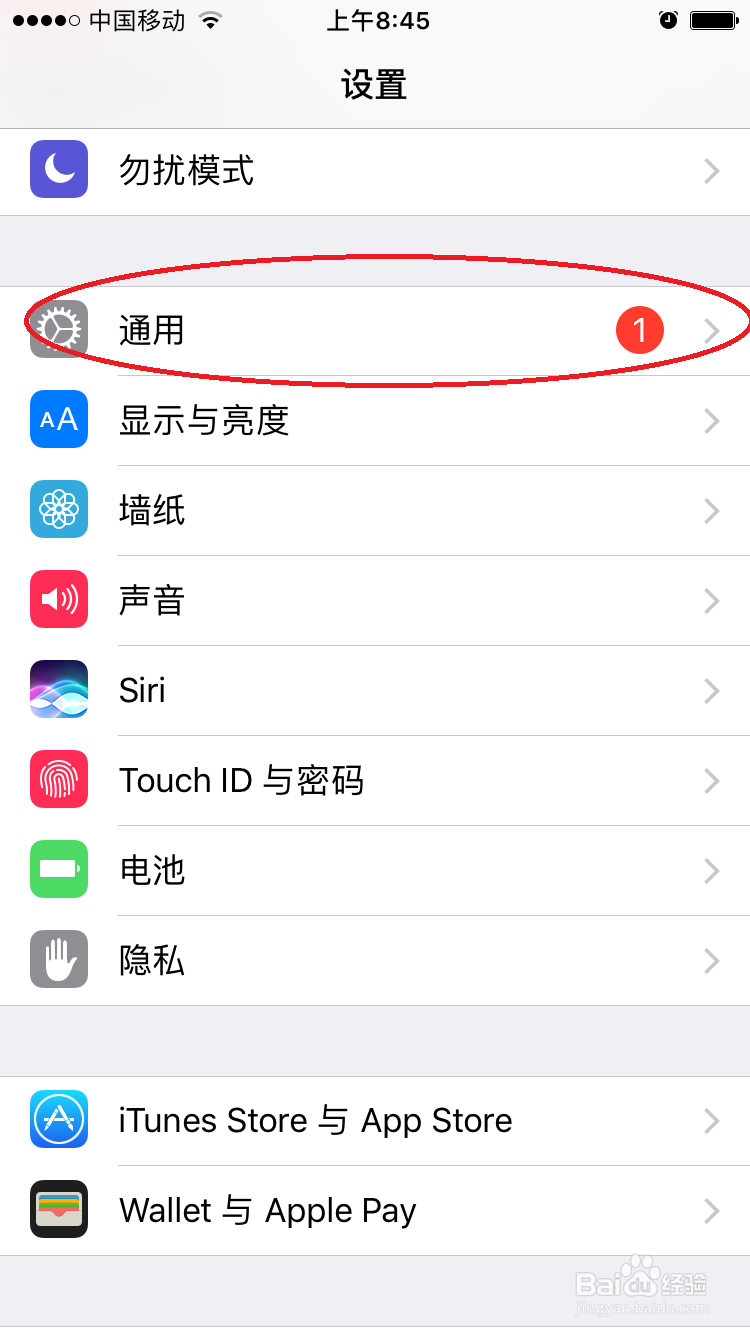 怎么打开iPhone的小圆点