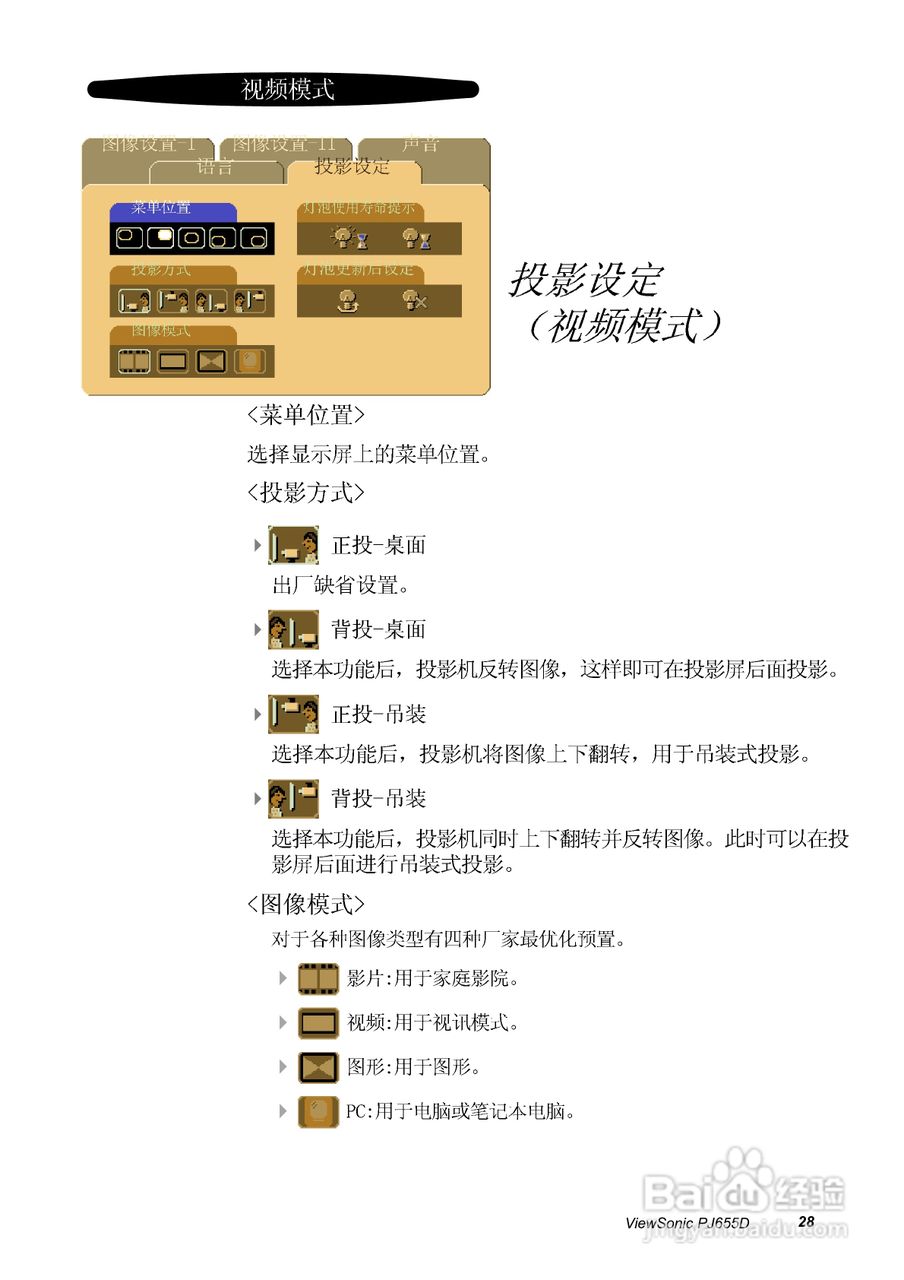 优派PJ655D投影仪使用说明书:[3]