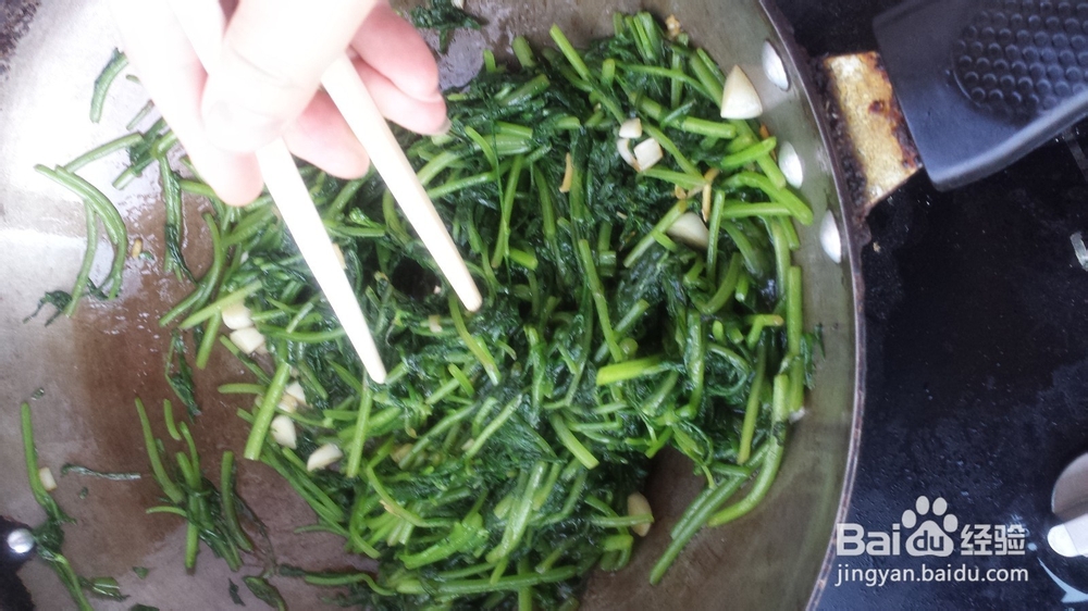 家常小菜：[9]青炒茼蒿