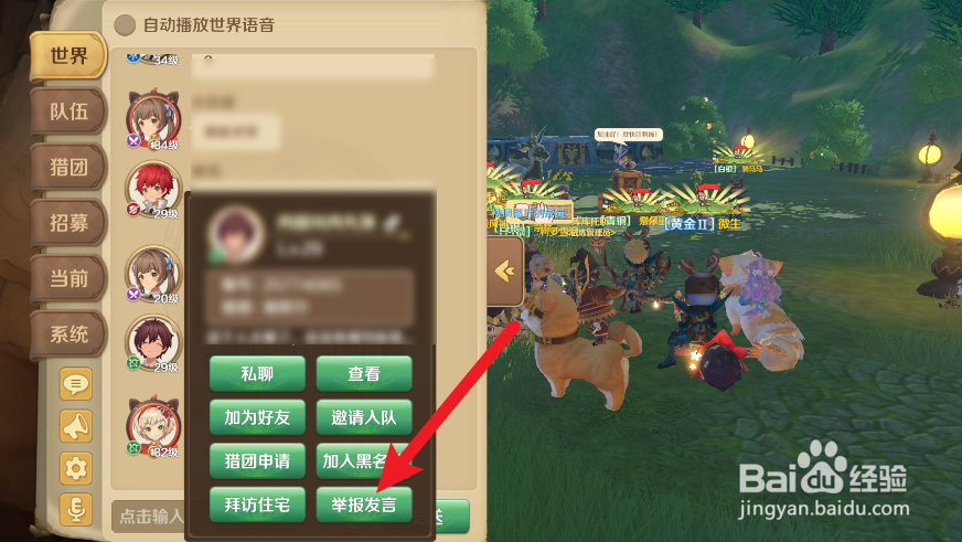 龙之国物语怎么举报发言