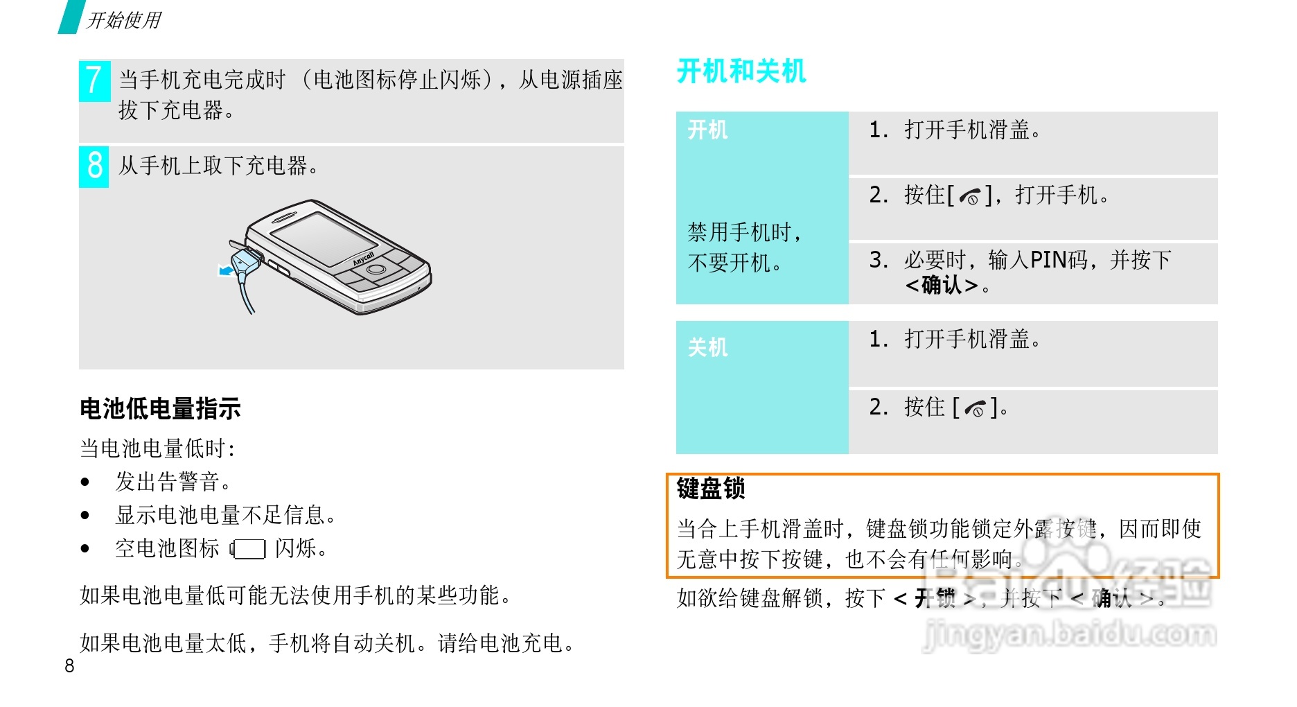 三星SGH-D808手机使用说明书:[1]