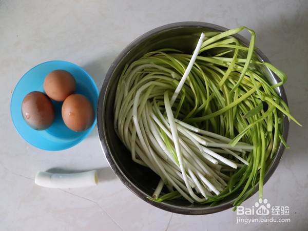 韭黄炒鸡蛋的做法